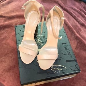 Nude block heels brand new
